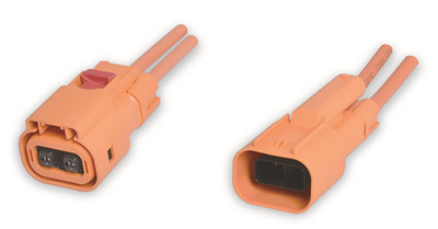 2.8mm双孔塑壳180°耐高压连接器